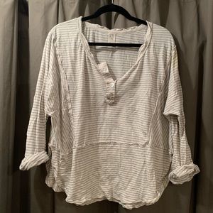 striped long-sleeve top